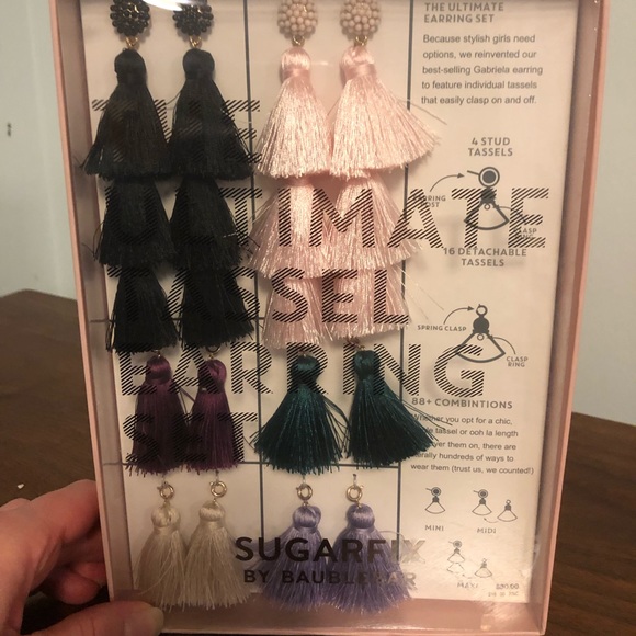 BaubleBar Jewelry - NWB Sugarfix Mix and Match Tassel Earrings BaubleBar Jewelry - NWB Sugarfix Mix and Match Tassel Earrings